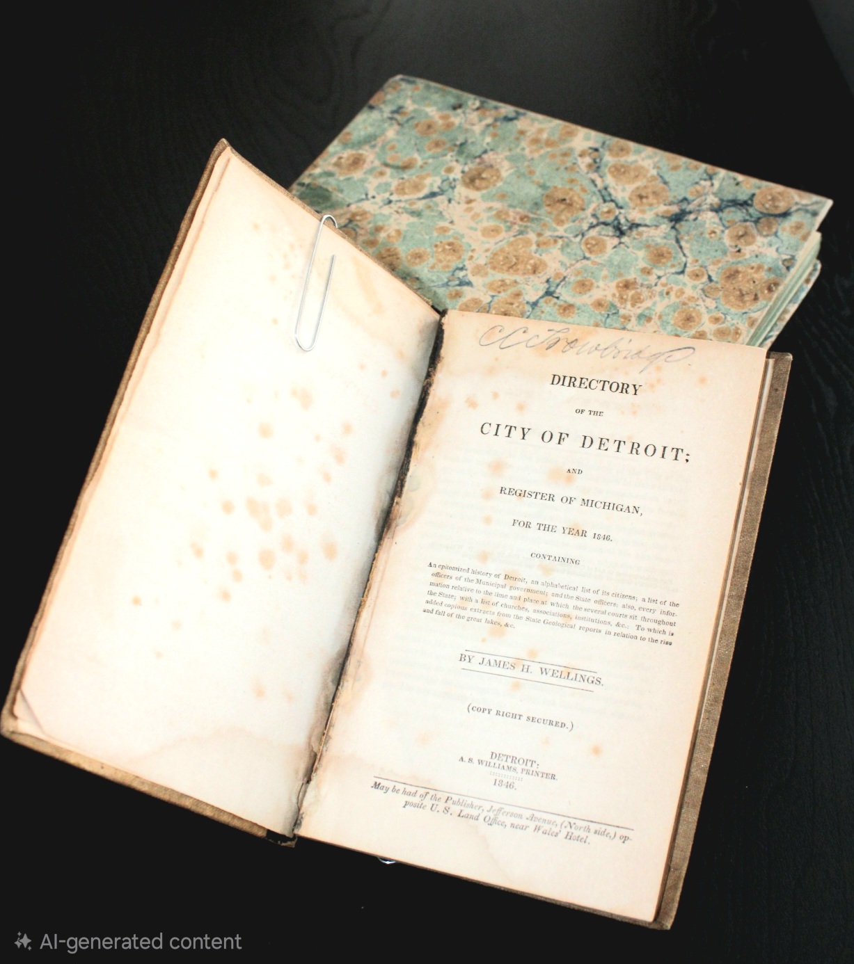1846 Directory of the City of Detroit