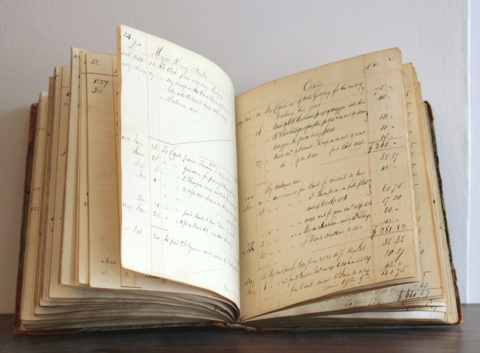 Trowbridge ledger on shelf