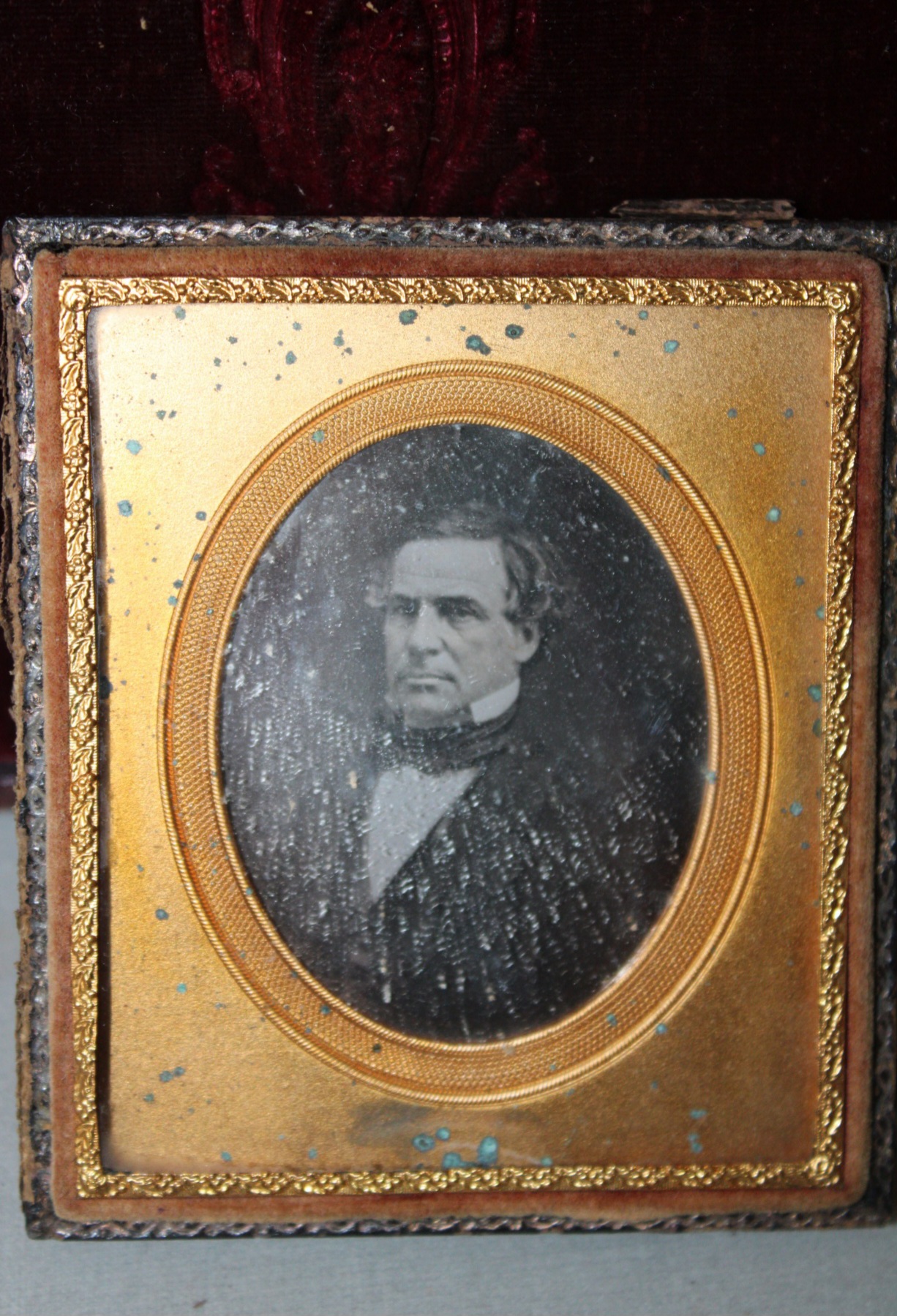 Daguerreotype close-up